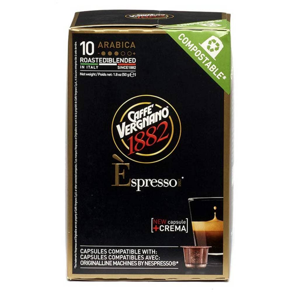 Order Caffè Vergnano - Arabica - 10 capsules for LE 100 at Coffee & Cream, All your coffee needs in one place. Shop Coffee, Beans, Ground Coffee, Instant Coffee, Creamers, Coffee Machines, Blenders, and more. 50+ Brands Monin, Lavazza, Starbucks, Nespresso, Arzum, and more. Become your own Baristaeg at home. Delivers All over Egypt. Online payments available, and get your fengany coffee delivered to your home. Product Description: Caffè Vergnano Arabica Capsules Compatible with Original Line Machines By Ne