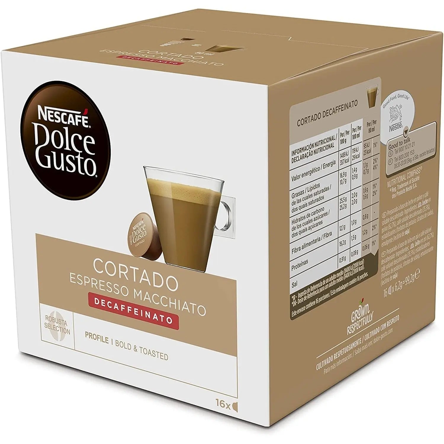 Order Nescafé Dolce Gusto - Cortado Espresso Macchiato Decaffeinated -16 Capsule for LE 365.00 at Coffee & Cream, All your coffee needs in one place. Shop Coffee, Beans, Ground Coffee, Instant Coffee, Creamers, Coffee Machines, Blenders, and more. 50+ Bra