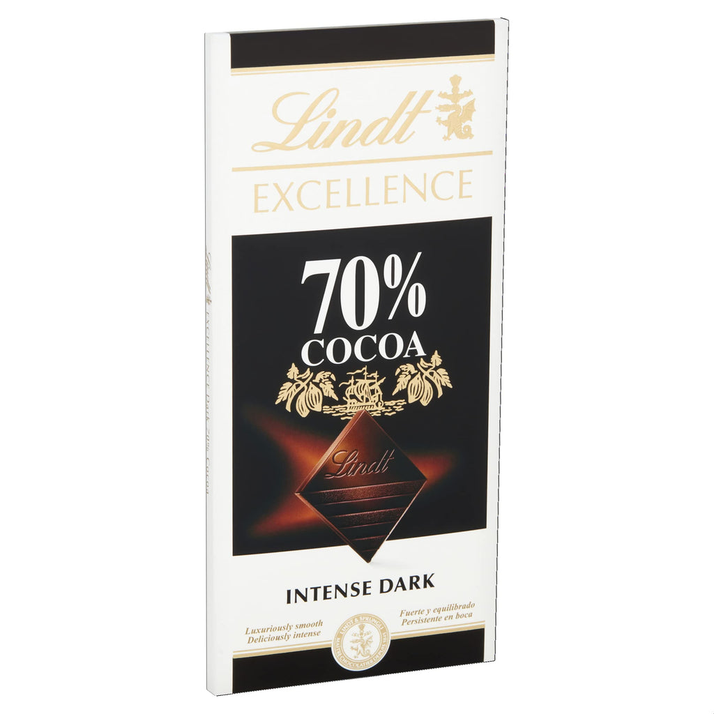 Lindt Excellence - 70% Cocoa Intense Dark Chocolate -100g  Check Description