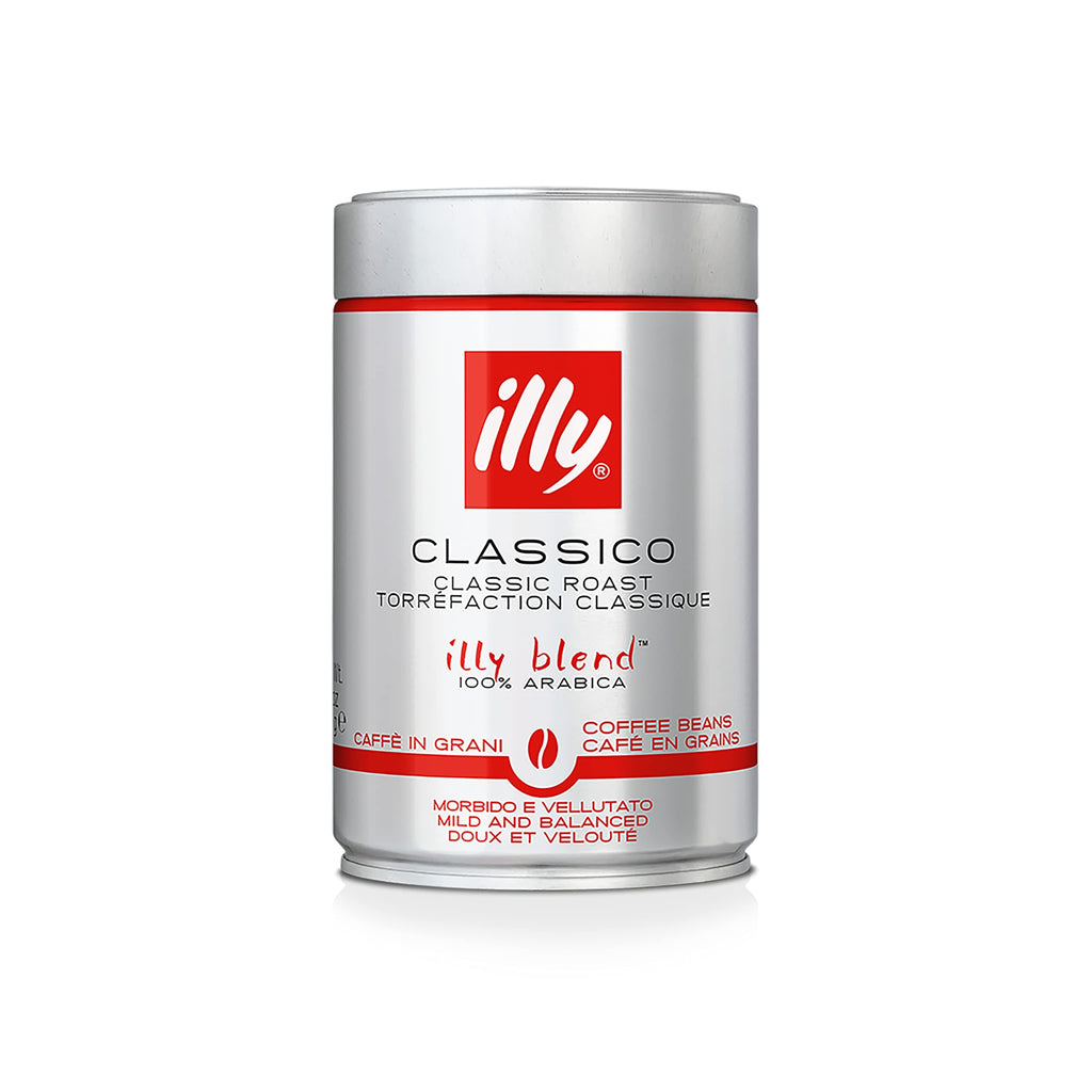 Order Illy - Classic Roast Beans - 250g for LE 250 at Coffee & Cream, All your coffee needs in one place. Shop Coffee, Beans, Ground Coffee, Instant Coffee, Creamers, Coffee Machines, Blenders, Coffee and more. 50+ Brands Monin, Lavazza, Starbucks, Nespresso, Arzum, and more. Become your own Baristaeg at home. Delivers All over Egypt. Online payments available, and get your fengany coffee delivered to your home. Product Description: Classico, classic roast coffee has a lingering sweetness and delicate notes