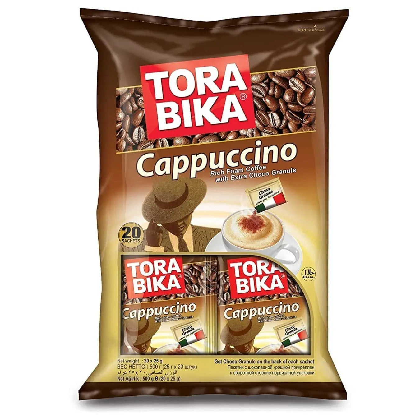 Tora Bika - Cappuccino - 20 sachets at Coffee & Cream Egypt