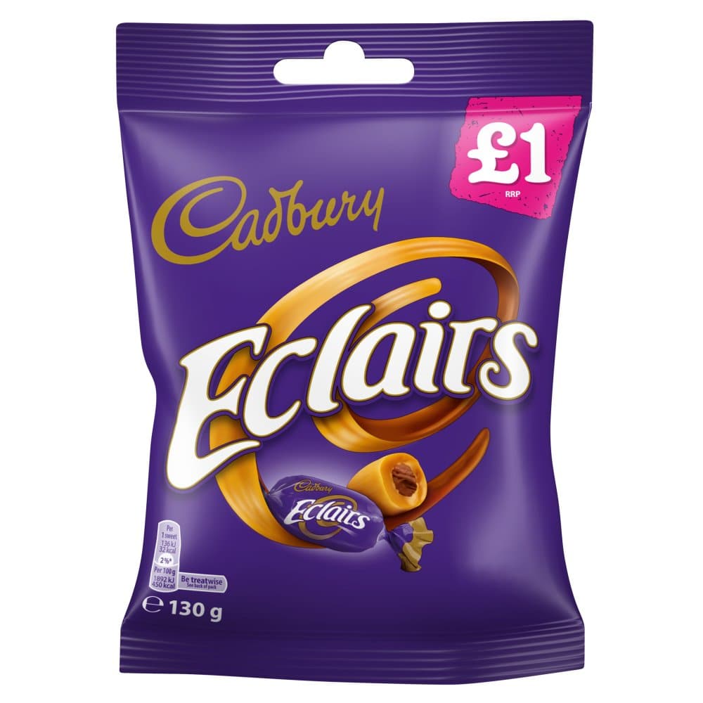 Order Cadbury - Eclairs - 130g for LE 75.00 at Coffee & Cream, All your coffee needs in one place. Shop Coffee, Beans, Ground Coffee, Instant Coffee, Creamers, Coffee Machines, Blenders, and more. 50+ Brands Monin, Lavazza, Starbucks, Nespresso, Arzum, an