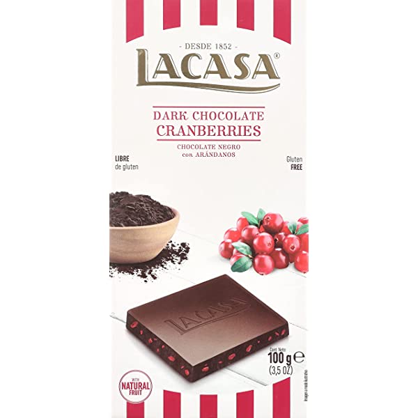 Lacasa - Dark Chocolate Cranberries - 100g