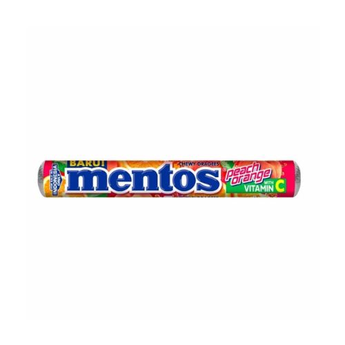 Mentos - Chewy Peach & Orange Roll - 29G (Imported)