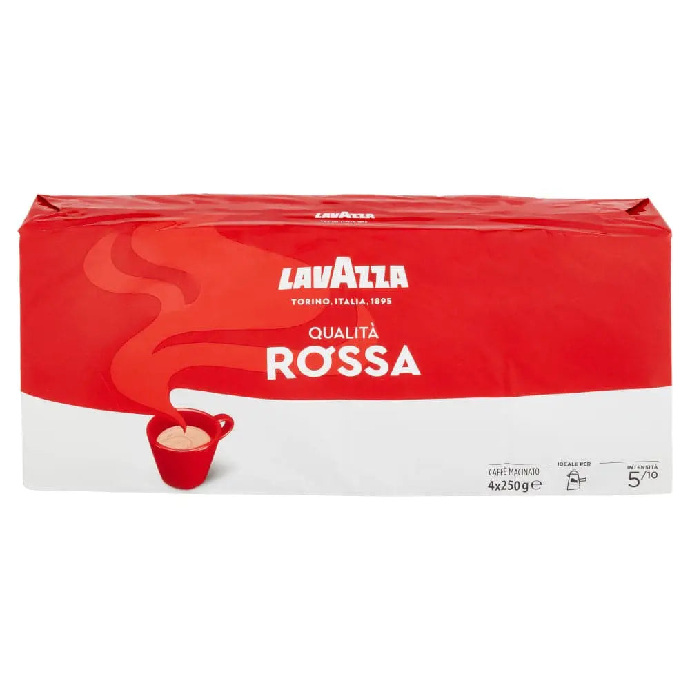 Order Lavazza - Rossa Ground Coffee Espresso - 4 x 250g for LE 625.00 at Coffee & Cream, All your coffee needs in one place. Shop Coffee, Beans, Ground Coffee, Instant Coffee, Creamers, Coffee Machines, Blenders, and more. 50+ Brands Monin, Lavazza, Starb