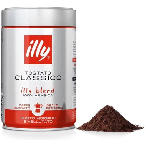 Order Illy - Tostato Classico Ground Coffee For Moka - 250g for LE 425.00 at Coffee & Cream, All your coffee needs in one place. Shop Coffee, Beans, Ground Coffee, Instant Coffee, Creamers, Coffee Machines, Blenders, and more. 50+ Brands Monin, Lavazza, S