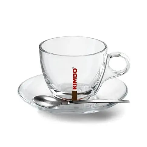 Kimbo - Cappuccino Cup with Saucers Crystal - 150ml at Coffee & Cream Egypt