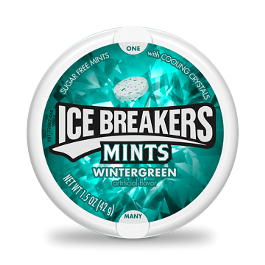 Ice Breakers - Wintergreen Sugar Free Mints Net 42g.