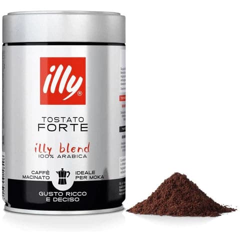Order Illy - Tostato Forte Ground Coffee For Moka - 250g for LE 459.00 at Coffee & Cream, All your coffee needs in one place. Shop Coffee, Beans, Ground Coffee, Instant Coffee, Creamers, Coffee Machines, Blenders, and more. 50+ Brands Monin, Lavazza, Star