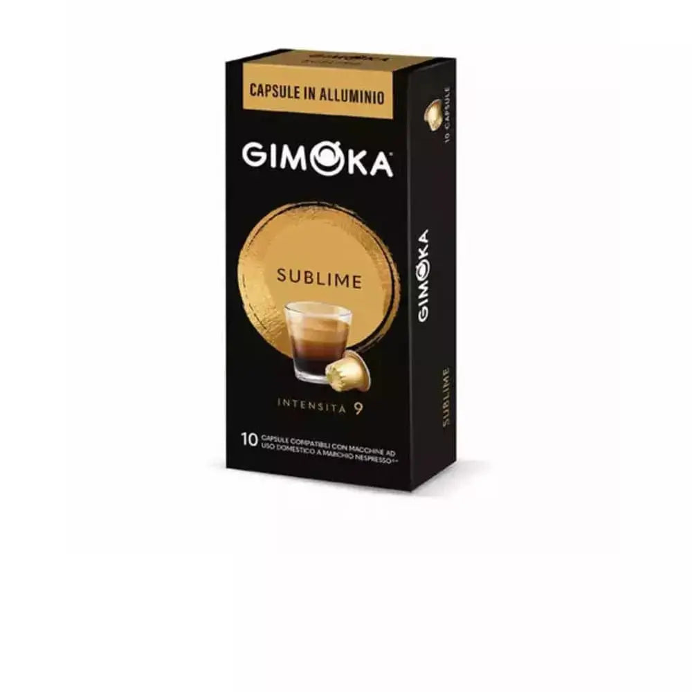 Order Nespresso - Gimoka Sublime Aluminum - 10 capsules for LE 120.00 at Coffee & Cream, All your coffee needs in one place. Shop Coffee, Beans, Ground Coffee, Instant Coffee, Creamers, Coffee Machines, Blenders, Coffee and more. 50+ Brands Monin, Lavazza