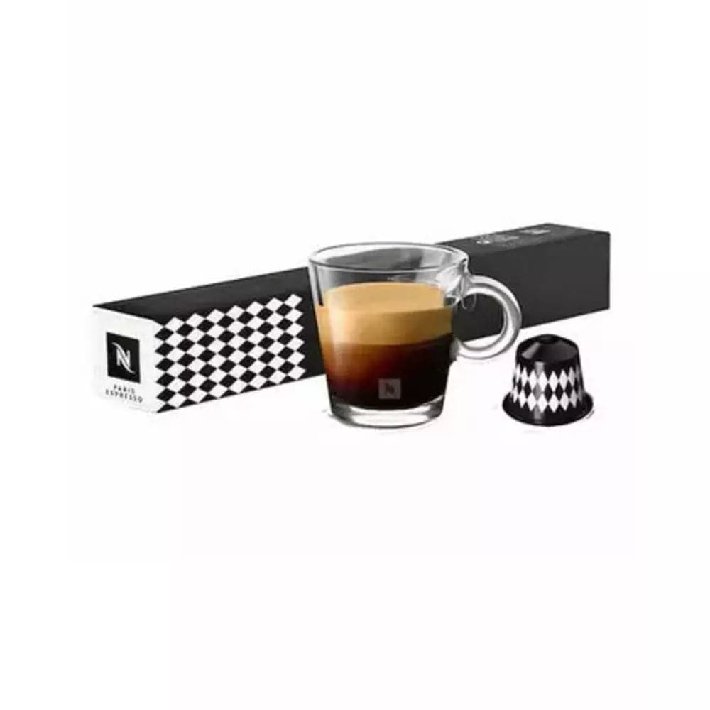 Order Nespresso - Limited Edition - Paris Espresso -10 Capsules for LE 205 at Coffee & Cream, All your coffee needs in one place. Shop Coffee, Beans, Ground Coffee, Instant Coffee, Creamers, Coffee Machines, Blenders, Coffee and more. 50+ Brands Monin, Lavazza, Starbucks, Nespresso, Arzum, and more. Become your own Baristaeg at home. Delivers All over Egypt. Online payments available, and get your fengany coffee delivered to your home. Product Description: Intensity - 6 It has always been known that the cit