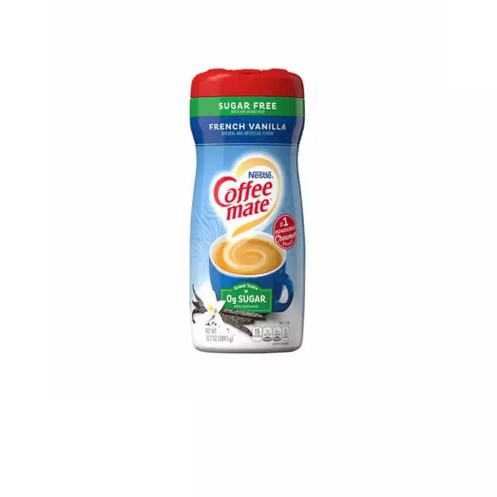 Order Nestle Coffee Mate - SUGAR FREE French Vanilla Powder 289 grams for LE 145 at Coffee & Cream, All your coffee needs in one place. Shop Coffee, Beans, Ground Coffee, Instant Coffee, Creamers, Coffee Machines, Blenders, Coffee Creamer and more. 50+ Brands Monin, Lavazza, Starbucks, Nespresso, Arzum, and more. Become your own Baristaeg at home. Delivers All over Egypt. Online payments available, and get your fengany coffee delivered to your home. Product Description: Transform a mediocre coffee into the