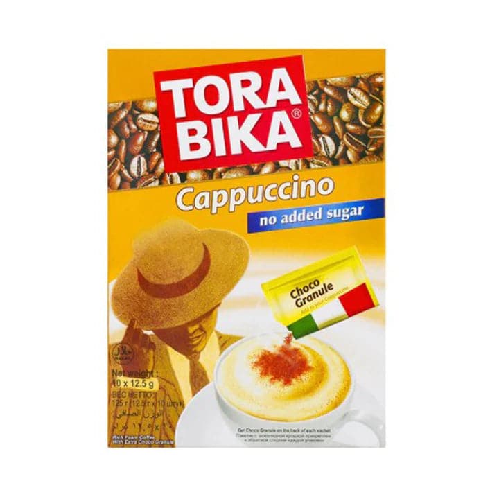 Order Tora Bika - Cappuccino - No sugar added - 10 sachets x 12.5g for LE 115.00 at Coffee & Cream, All your coffee needs in one place. Shop Coffee, Beans, Ground Coffee, Instant Coffee, Creamers, Coffee Machines, Blenders, and more. 50+ Brands Monin, Lav