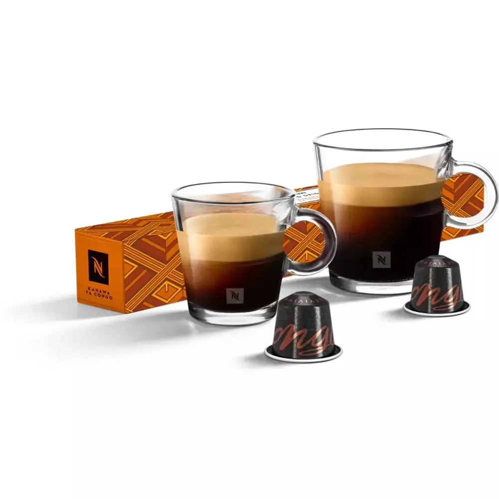 Order Nespresso - Kahawa Ya Congo - 10 capsules for LE 394.99 at Coffee & Cream, All your coffee needs in one place. Shop Coffee, Beans, Ground Coffee, Instant Coffee, Creamers, Coffee Machines, Blenders, Coffee and more. 50+ Brands Monin, Lavazza, Starbu