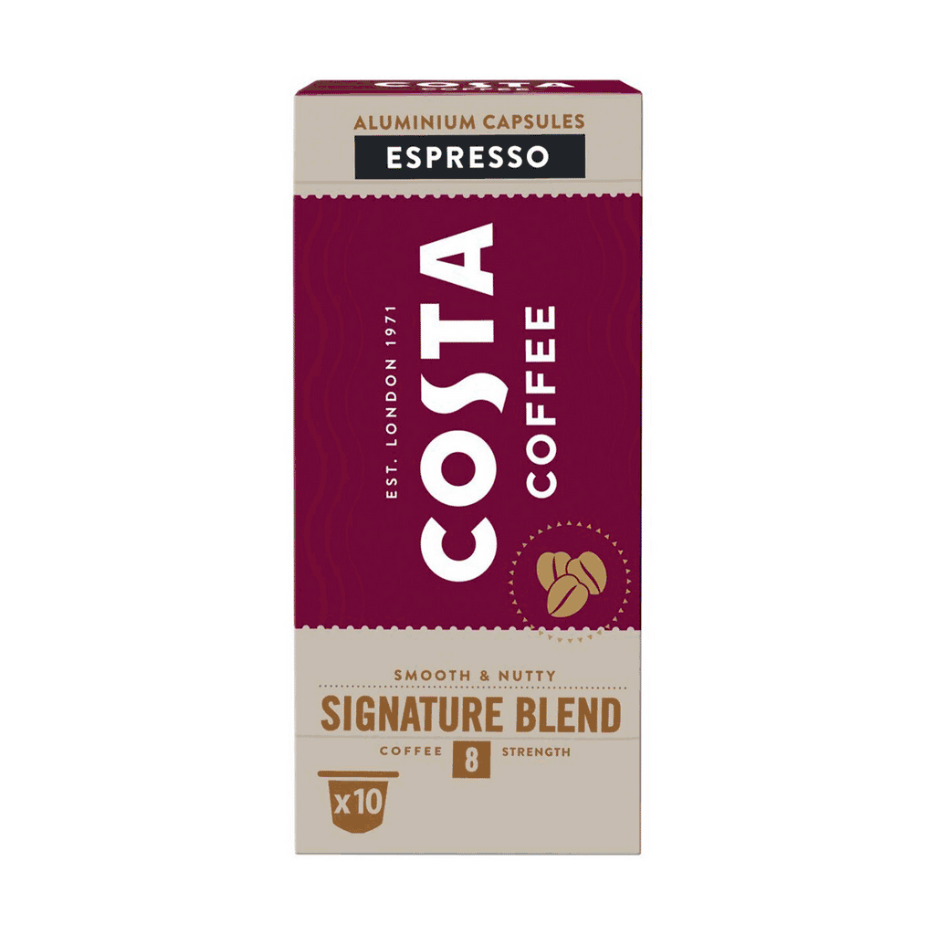 Costa Coffee - Signature Blend Espresso Compatible By Nespresso - 10 capsules