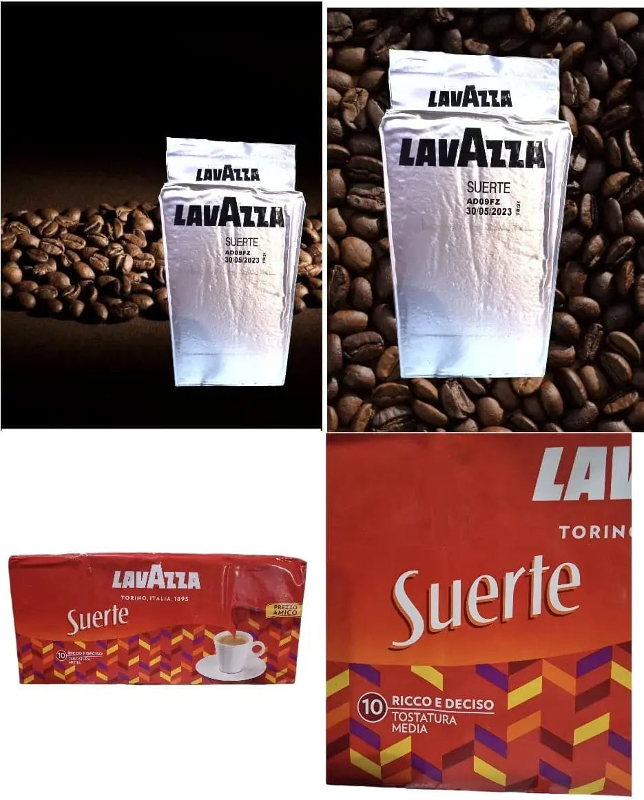 Order Lavazza - Suerte Ground Coffee Espresso - 4 x 250g for LE 850.00 at Coffee & Cream, All your coffee needs in one place. Shop Coffee, Beans, Ground Coffee, Instant Coffee, Creamers, Coffee Machines, Blenders, and more. 50+ Brands Monin, Lavazza, Star