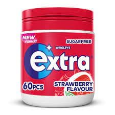 Extra - Strawberry Chewing Gum Bottle (Sugar free) - 60 pieces