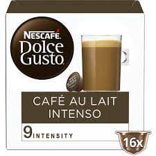 Order Nescafe Dolce Gusto - Café au Lait Intenso - 16 Capsules for LE 335.00 at Coffee & Cream, All your coffee needs in one place. Shop Coffee, Beans, Ground Coffee, Instant Coffee, Creamers, Coffee Machines, Blenders, and more. 50+ Brands Monin, Lavazza