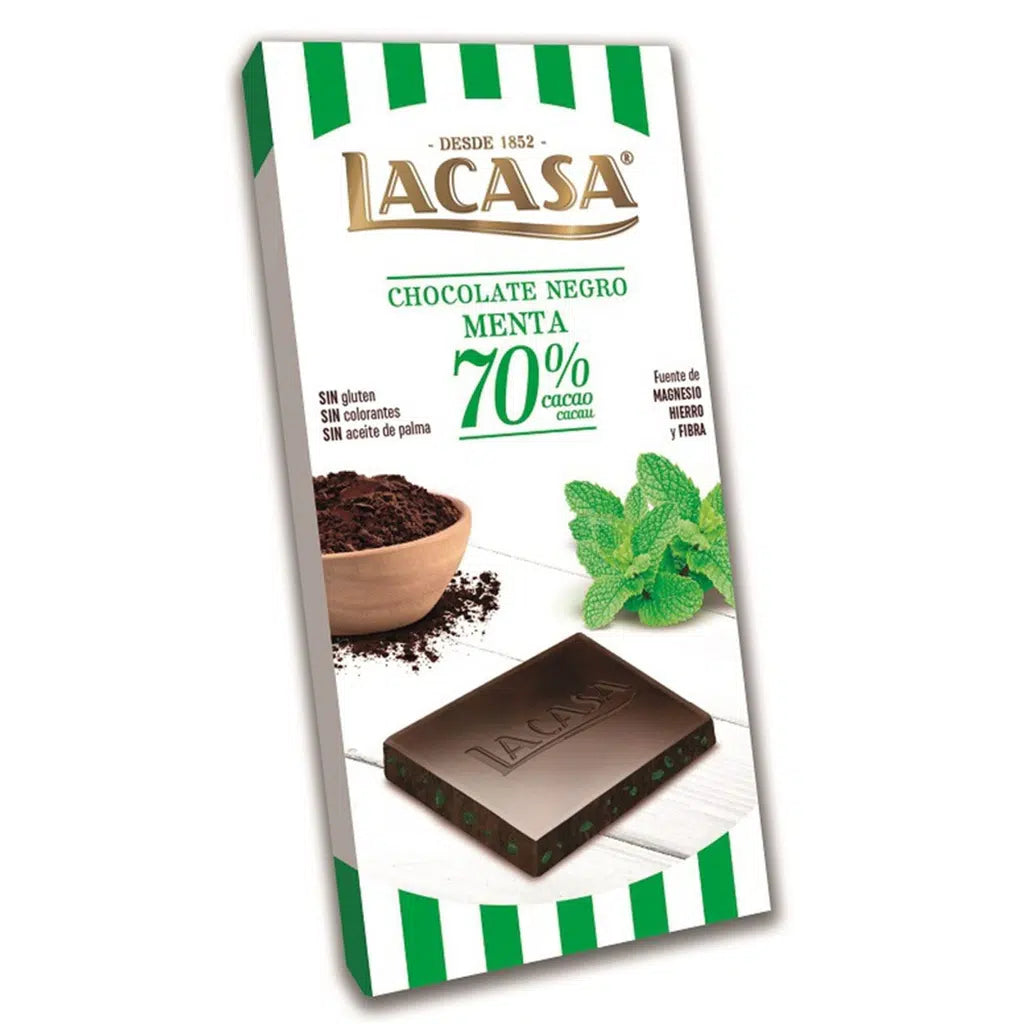 Lacasa - Dark Chocolate Mint 70% Cocoa - 100g