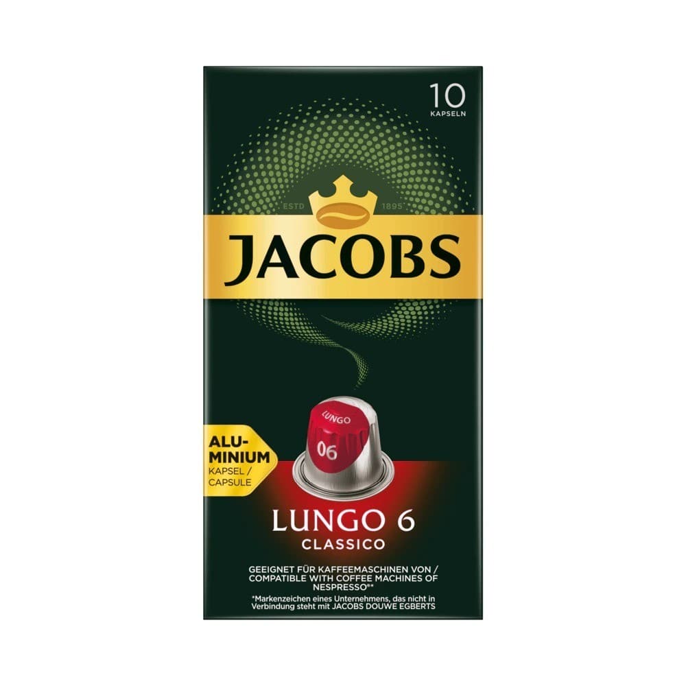 Jacobs - Classico Lungo 6 Nespresso Compatible - 10 capsules