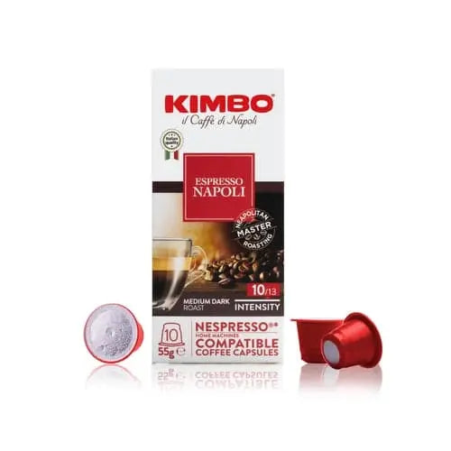 Order Kimbo - Espresso Napoli -10 capsules for LE 300.00 at Coffee & Cream, All your coffee needs in one place. Shop Coffee, Beans, Ground Coffee, Instant Coffee, Creamers, Coffee Machines, Blenders, and more. 50+ Brands Monin, Lavazza, Starbucks, Nespres