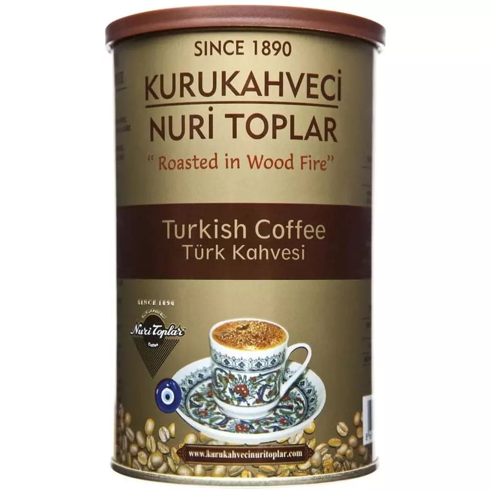 Order Nuri Toplar - Turkish Coffee - 250 g for LE 175 at Coffee & Cream, All your coffee needs in one place. Shop Coffee, Beans, Ground Coffee, Instant Coffee, Creamers, Coffee Machines, Blenders, and more. 50+ Brands Monin, Lavazza, Starbucks, Nespresso, Arzum, and more. Become your own Baristaeg at home. Delivers All over Egypt. Online payments available, and get your fengany coffee delivered to your home. Product Description: Expirable : Yes Caffeine Type : Caffeinated Coffee Format : Ground Brand : Nur
