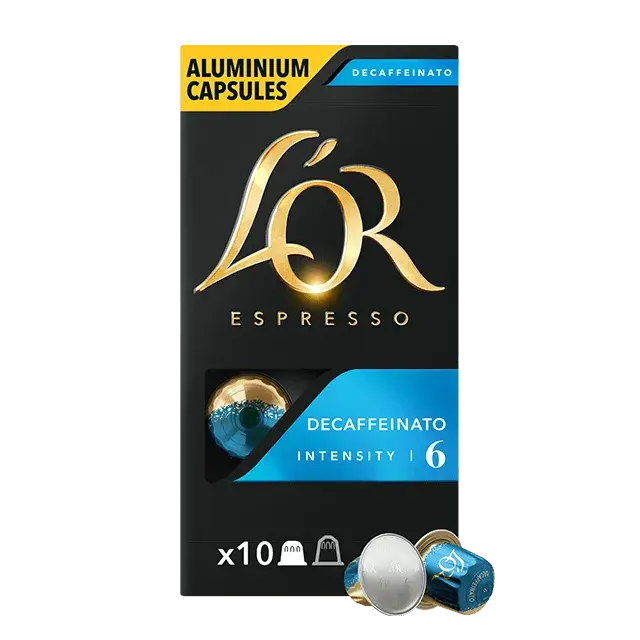 Order L'or - Decaffeinato 6 Compatible with Nespresso - 10 Capsules for LE 165.00 at Coffee & Cream, All your coffee needs in one place. Shop Coffee, Beans, Ground Coffee, Instant Coffee, Creamers, Coffee Machines, Blenders, and more. 50+ Brands Monin, La