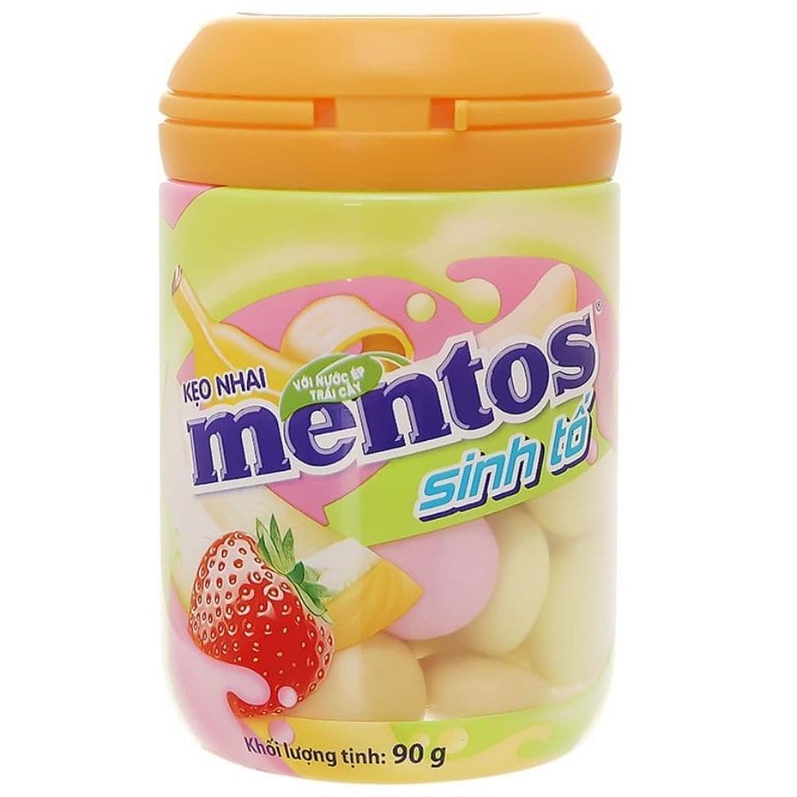 Mentos - Smoothie Candy (Strawberry, Banana, Melon) Jar - 90g
