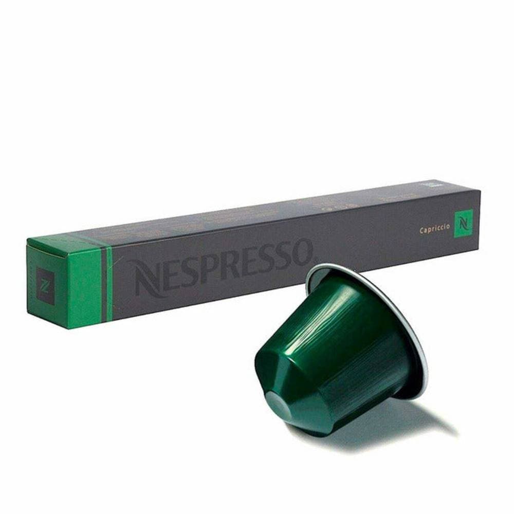 Order Nespresso - Capriccio - 10 Caps for LE 200 at Coffee & Cream, All your coffee needs in one place. Shop Coffee, Beans, Ground Coffee, Instant Coffee, Creamers, Coffee Machines, Blenders, Coffee and more. 50+ Brands Monin, Lavazza, Starbucks, Nespresso, Arzum, and more. Become your own Baristaeg at home. Delivers All over Egypt. Online payments available, and get your fengany coffee delivered to your home. Product Description: Intensity - 5 If you’re looking for a rich, aromatic, and balanced espresso,