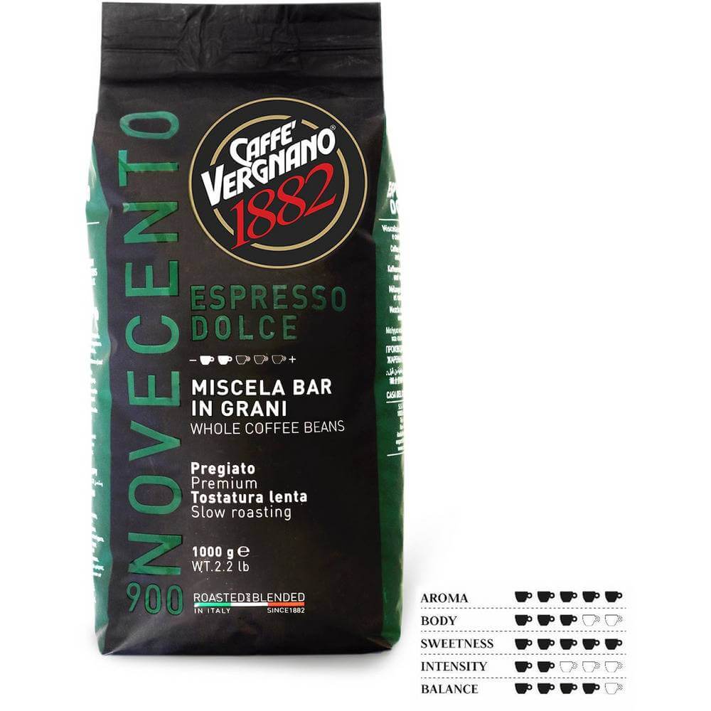 Caffe vergnano espresso dolce 900 – Carolina Coffee