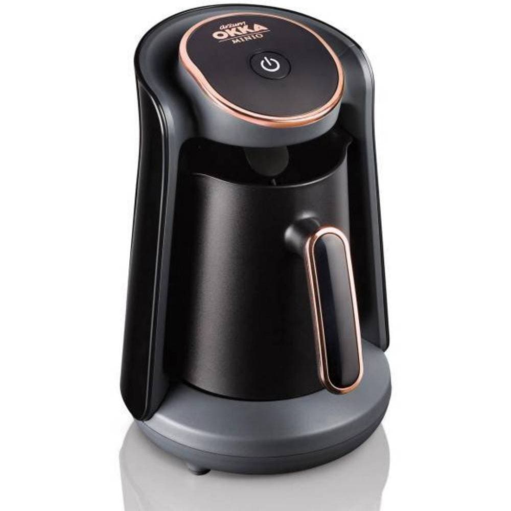 Order Arzum - Okka Minio Turkish Coffee Machine OK004 - Black Copper for LE 0 at Coffee & Cream, All your coffee needs in one place. Shop Coffee, Beans, Ground Coffee, Instant Coffee, Creamers, Coffee Machines, Blenders, and more. 50+ Brands Monin, Lavazza, Starbucks, Nespresso, Arzum, and more. Become your own Baristaeg at home. Delivers All over Egypt. Online payments available, and get your fengany coffee delivered to your home. Product Description: The OKKA Minio is the perfect choice for home use and