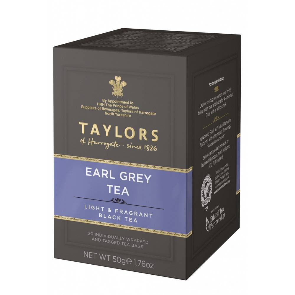 Order Taylors - of Harrogate Earl Grey Tea - Pack of 20 Tea Envelopes for LE 63.25 at Coffee & Cream, All your coffee needs in one place. Shop Coffee, Beans, Ground Coffee, Instant Coffee, Creamers, Coffee Machines, Blenders, and more. 50+ Brands Monin, Lavazza, Starbucks, Nespresso, Arzum, and more. Become your own Baristaeg at home. Delivers All over Egypt. Online payments available, and get your fengany coffee delivered to your home. Product Description: Taylors of Harrogate Earl Grey Tea - Pack of 20 T