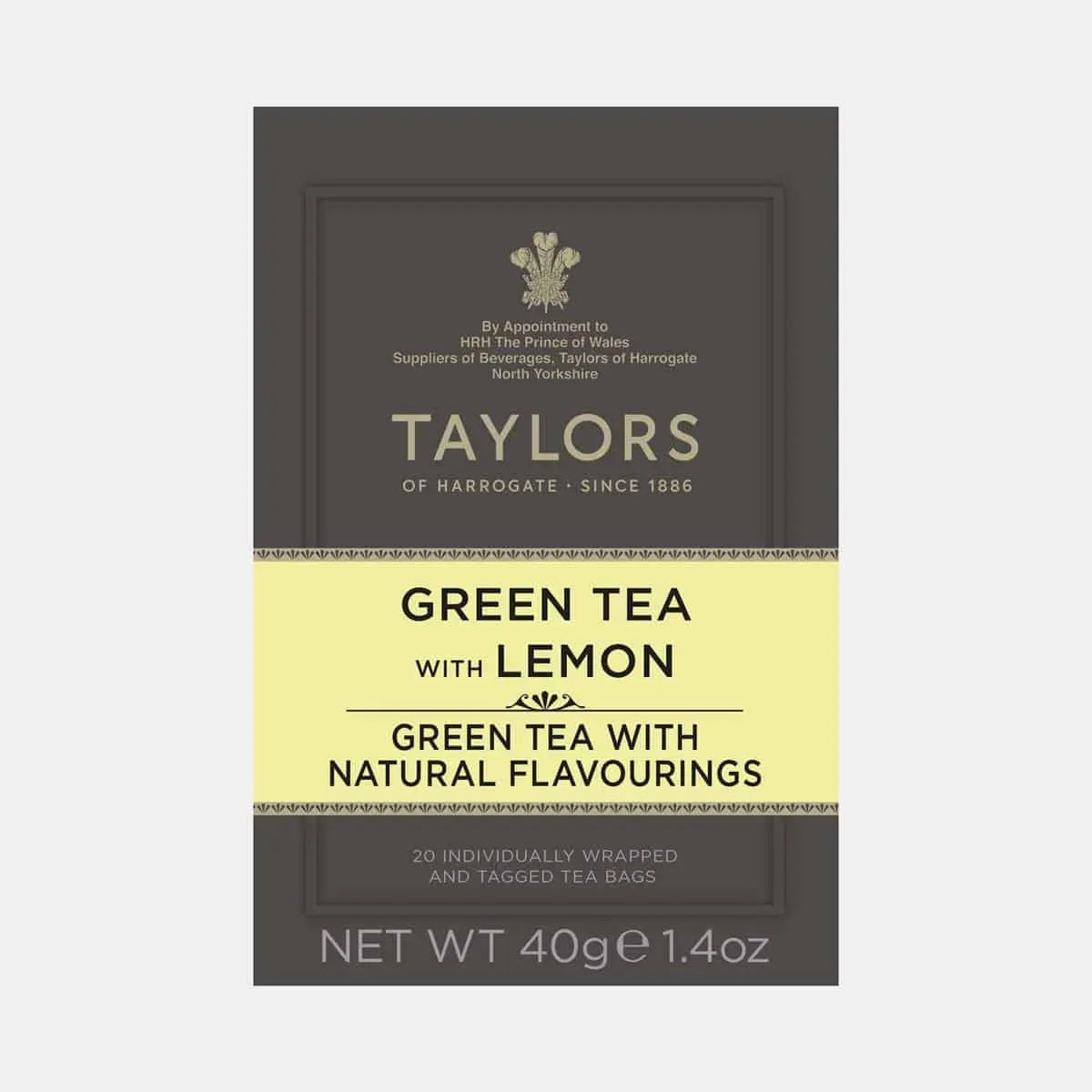 Order Taylors - Green Tea with Lemon - Pack of 20 Tea Envelopes best before 6\2024 for LE 90.00 at Coffee & Cream, All your coffee needs in one place. Shop Coffee, Beans, Ground Coffee, Instant Coffee, Creamers, Coffee Machines, Blenders, and more. 50+ Br