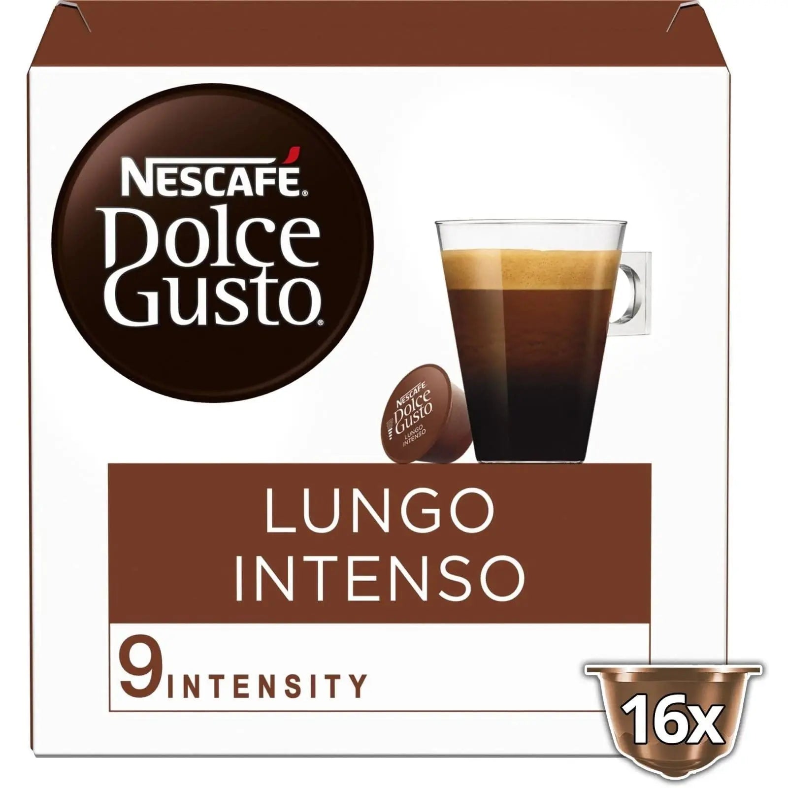 Nescafe Dolce Gusto Lungo Intenso Coffee Capsules - 16 Capsules at Coffee & Cream Egypt
